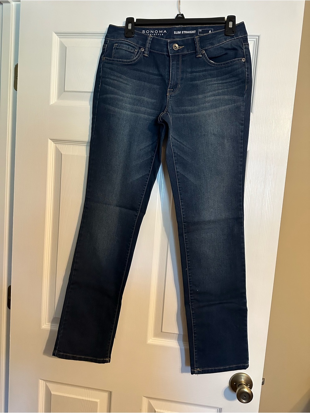 Sonoma Women's Slim Straight Jeans in Dark Indigo